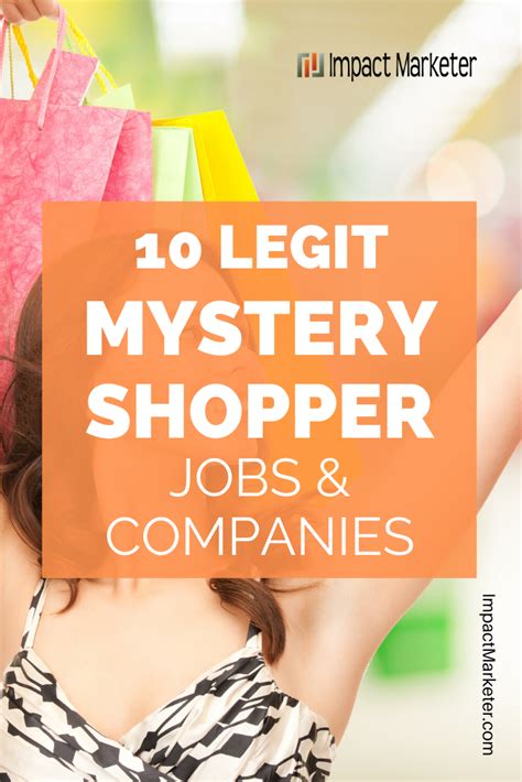 are mystery shopper jobs legit.